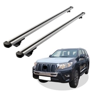 Grundträger Dachträger für TOYOTA LC PRADO 150 ab Baujahr 2009 V1 Silber