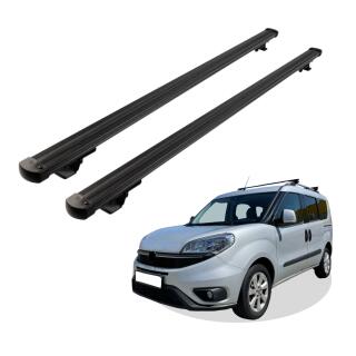 Grundträger Dachträger für FIAT DOBLO ab Baujahr 2010 V1 Schwarz
