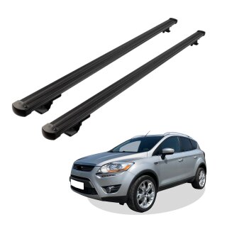 Grundträger Dachträger für FORD KUGA ab Baujahr 2008-2012 V1 Schwarz