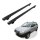 Grundträger Dachträger für KIA SPORTAGE ab Baujahr 2004-2009 V1 Schwarz