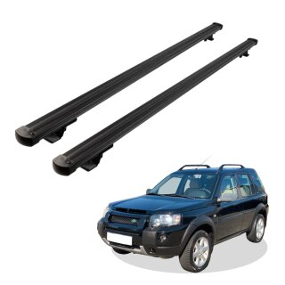 Grundträger Dachträger für LAND ROVER FREELANDER I ab Baujahr 1998-2007 V1 Schwarz