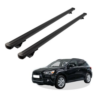 Grundträger Dachträger für MITSUBISHI ASX ab Baujahr 2010 V1 Schwarz