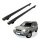 Grundträger Dachträger für NISSAN X-TRAIL ab Baujahr 2001-2007 V1 Schwarz