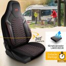 Sitzbez&uuml;ge (Pilot) passend f&uuml;r BMW 2er in Schwarz Rot 1053P002