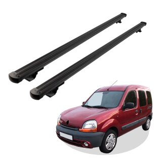 Grundträger Dachträger für RENAULT KANGOO ab Baujahr 1999-2008 V1 Schwarz