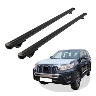 Grundträger Dachträger für TOYOTA LC PRADO 150 ab Baujahr 2009 V1 Schwarz