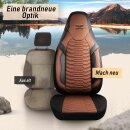 Sitzbez&uuml;ge (Pilot) passend f&uuml;r Toyota Corolla in Braun Schwarz 1053P033