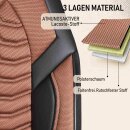 Sitzbez&uuml;ge (Pilot) passend f&uuml;r Toyota Corolla in Braun Schwarz 1053P033