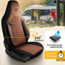 Sitzbez&uuml;ge (Pilot) passend f&uuml;r VW T4 in Braun Schwarz 1053P033