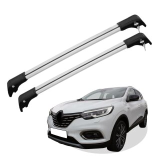 Grundträger Dachträger für RENAULT KADJAR ab Baujahr 2015 V2 Silber