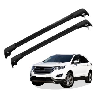 Grundträger Dachträger für FORD EDGE II ab Baujahr 2015 V2 Schwarz