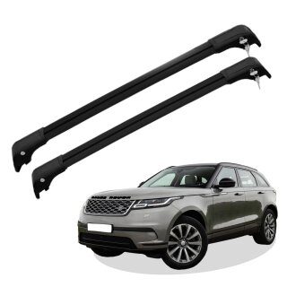 Grundträger Dachträger für LANDROVER R. ROVER VELAR ab Baujahr 2017 V2 Schwarz