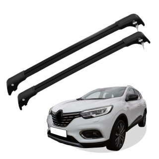 Grundträger Dachträger für RENAULT KADJAR ab Baujahr 2015 V2 Schwarz