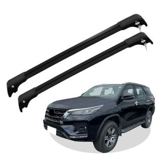 Grundträger Dachträger für TOYOTA FORTUNER ab Baujahr 2015 V2 Schwarz