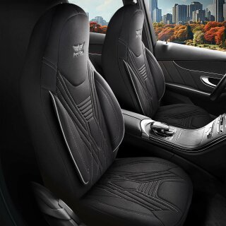 Sitzbezüge (Pilot) passend für Toyota Urban Cruiser in Schwarz 850P001