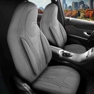 Sitzbezüge (Pilot) passend für Peugeot 3008 in Grau 850P050