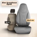 Sitzbez&uuml;ge (Pilot) passend f&uuml;r Peugeot 3008 in Grau 850P050