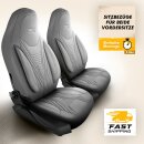 Sitzbez&uuml;ge (Pilot) passend f&uuml;r Peugeot 3008 in Grau 850P050