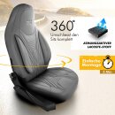 Sitzbez&uuml;ge (Pilot) passend f&uuml;r Peugeot 3008 in Grau 850P050