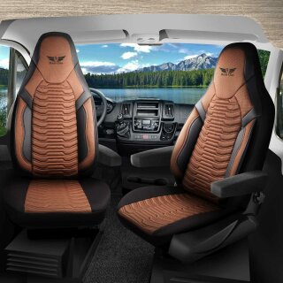 Sitzbezüge passend für Joko Wohnmobil (Braun-Schwarz) 1053P033