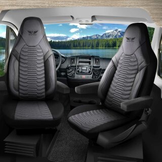 Sitzbezüge passend für Joko Wohnmobil (Grau-Schwarz) 1053P050