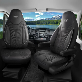 Sitzbezüge passend für ADRIA Wohnmobil (Schwarz) 850P001