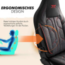 Sitzbez&uuml;ge passend f&uuml;r Carado Wohnmobil (Schwarz-Dunkelgrau-Rot) 1098P052