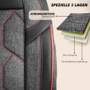 Sitzbez&uuml;ge passend f&uuml;r Schwabenmobil Wohnmobil (Schwarz-Dunkelgrau-Rot) 1098P052