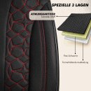Sitzbez&uuml;ge (Pilot) passend f&uuml;r Seat Ateca in Schwarz Rot 1099P002