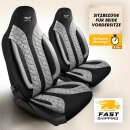 Sitzbez&uuml;ge (Pilot) passend f&uuml;r Peugeot 3008 in Grau 1099P073
