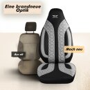Sitzbez&uuml;ge (Pilot) passend f&uuml;r Seat Ateca in Grau 1099P073