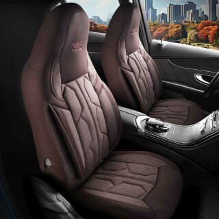 Sitzbezüge (Pilot) passend für Citroen Spacetourer in Braun 1098P024