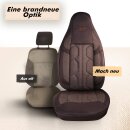 Sitzbez&uuml;ge (Pilot) passend f&uuml;r Citroen Spacetourer in Braun 1098P024