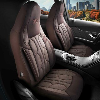 Sitzbezüge (Pilot) passend für Peugeot 3008 in Braun 1098P024