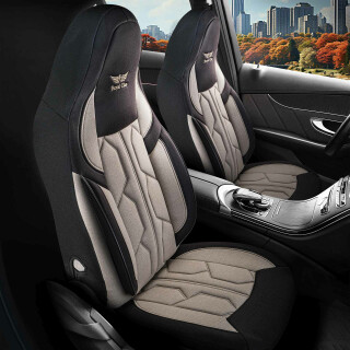 Sitzbezüge (Pilot) passend für Hyundai Ioniq in Beige Schwarz 1098P043