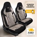 Sitzbez&uuml;ge (Pilot) passend f&uuml;r Mazda 6 in Beige Schwarz 1098P043