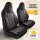 Sitzbezüge (Pilot) passend für Seat Altea in Schwarz Dunkelgrau Rot 1098P052