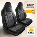 Sitzbez&uuml;ge (Pilot) passend f&uuml;r Opel Grandland X in Dunkelgrau Schwarz 1098P057