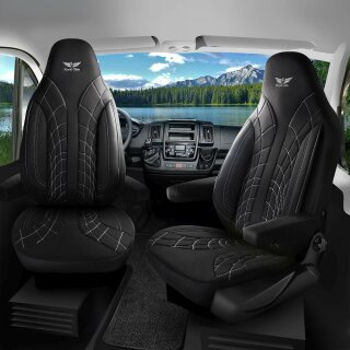 Sitzbezüge passend für Bela Wohnmobil (Schwarz) 1100P001