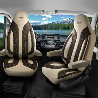 Sitzbezüge passend für Joko Wohnmobil (Beige Braun) 1100P103
