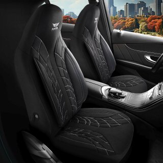 Sitzbezüge (Pilot) passend für Seat Ateca in Schwarz 1100P001