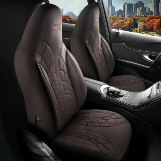 Sitzbezüge (Pilot) passend für Nissan Pulsar in Braun 1100P100