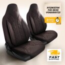 Sitzbez&uuml;ge (Pilot) passend f&uuml;r Nissan Pulsar in Braun 1100P100