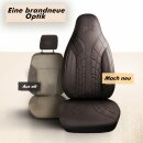 Sitzbez&uuml;ge (Pilot) passend f&uuml;r Volvo S60 in Braun 1100P100