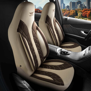 Sitzbezüge (Pilot) passend für Ford Mondeo in Beige Braun 1100P103