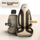 Sitzbez&uuml;ge (Pilot) passend f&uuml;r Ford Mondeo in Beige Braun 1100P103