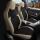 2x Sitzbezüge (Pilot) passend für Volvo V40 in Schwarz Beige 1256P015