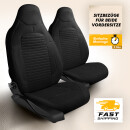 2x Sitzbez&uuml;ge (Pilot) passend f&uuml;r Chevrolet Matiz in Schwarz 1256P003