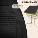 2x Sitzbez&uuml;ge (Pilot) passend f&uuml;r Land Rover Range Rover Evoque in Schwarz 1256P003