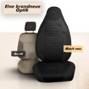 2x Sitzbez&uuml;ge (Pilot) passend f&uuml;r Seat Ibiza in Schwarz 1256P003